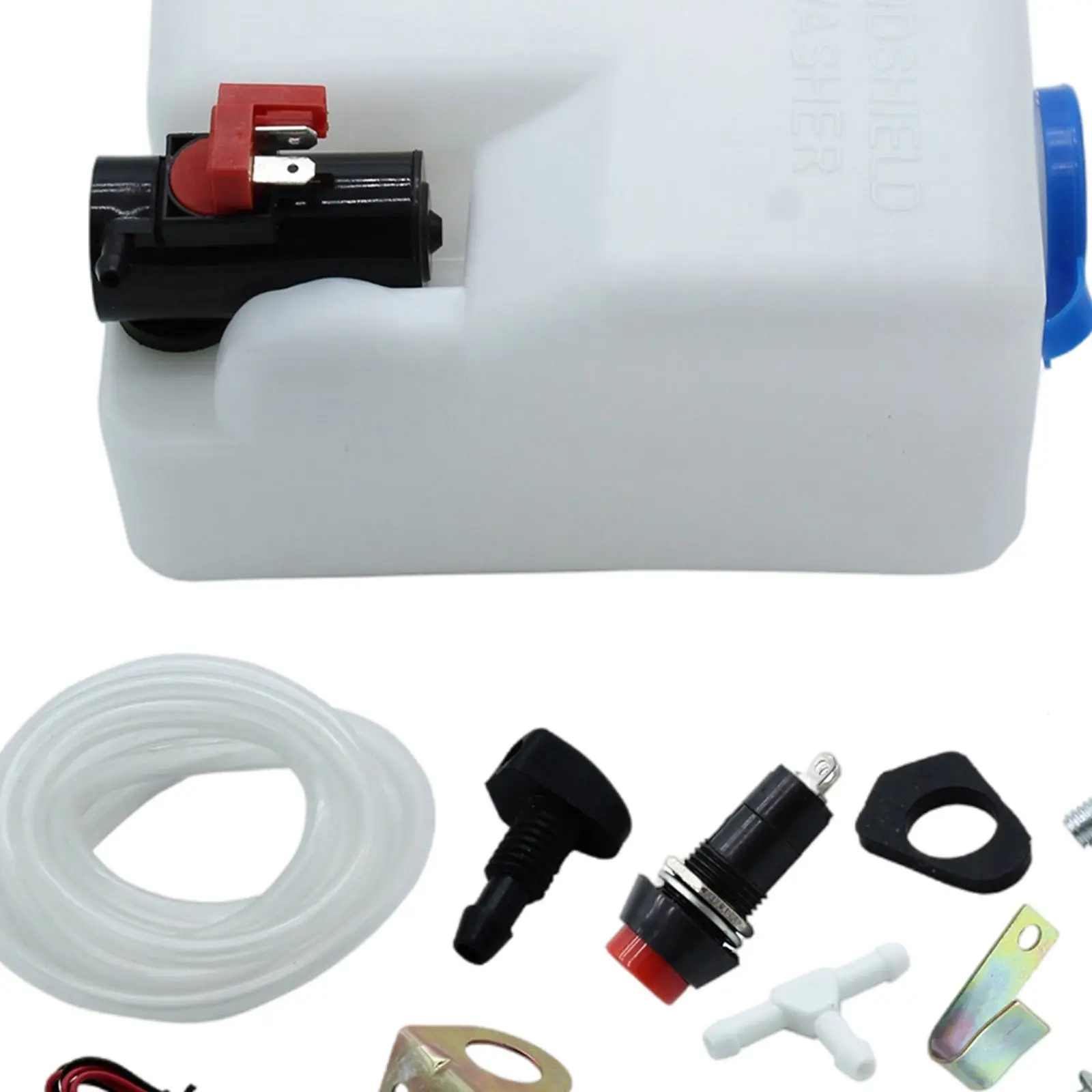 Windshield Washer Reservoir Button Sprayer Kit Clean Tank Fit for SUV Truck