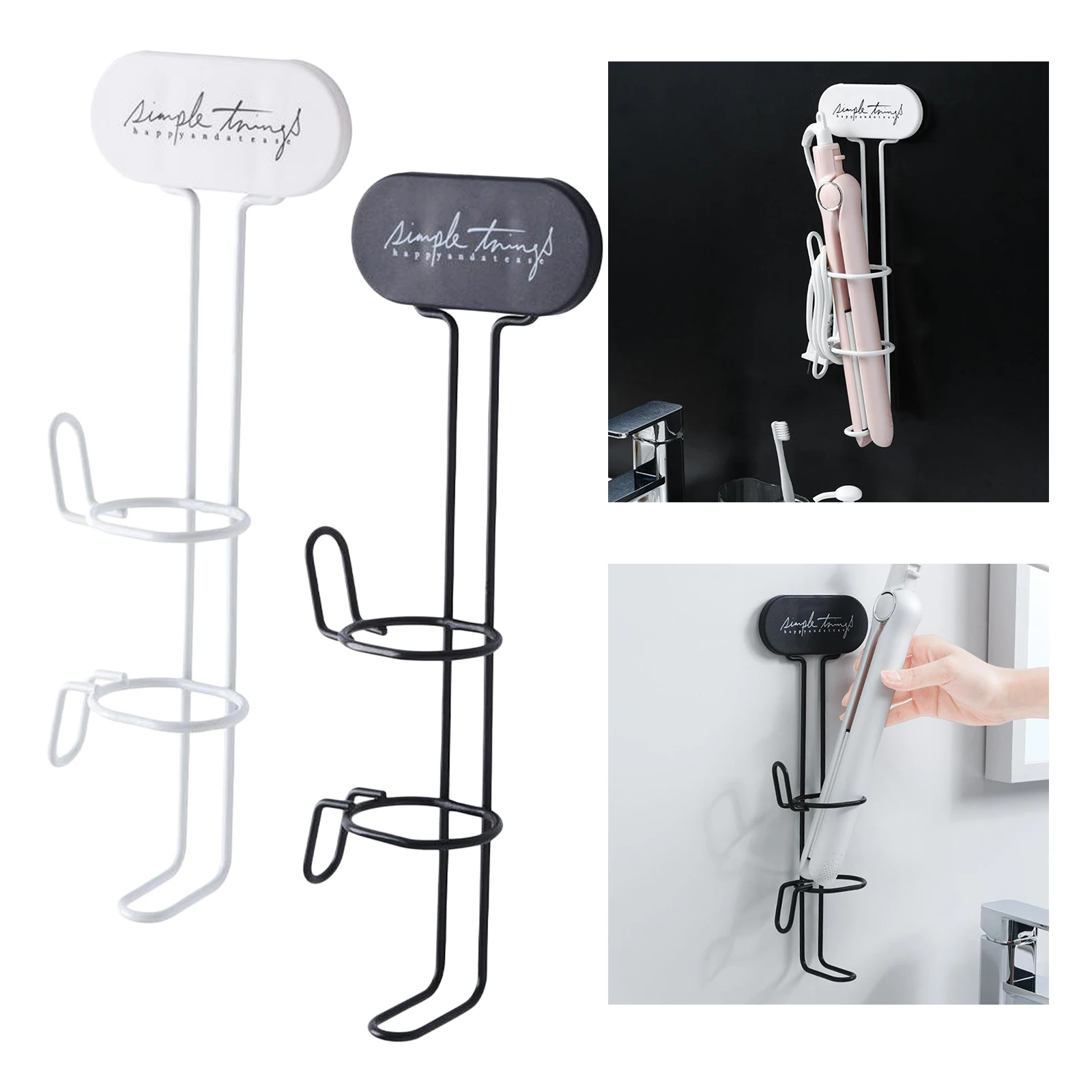 Curling Iron Holder, for Hair Straightener, Brushes - Holds Hot Tools, Organize Damage-Free