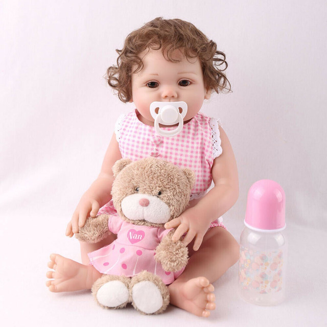 Bebes Reborn Doll 48cm Silicone Baby Doll Lifelike Touch