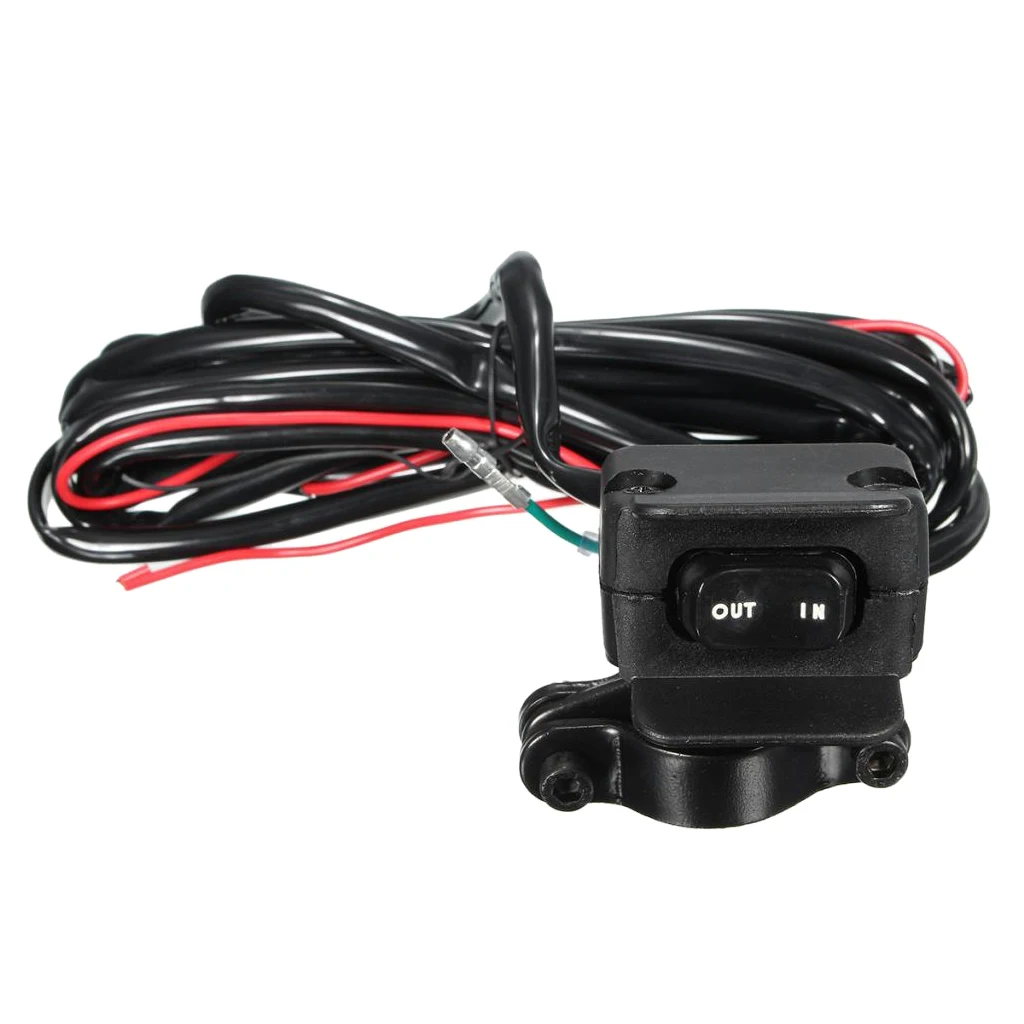 High Quality 3 Meters 12V Winch Rocker Switch Control Line  Kit  Full Sealed Long Life Service