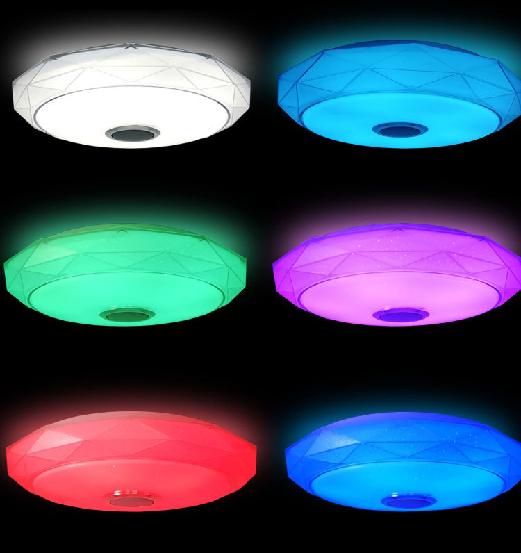 Inteligente luz de teto led rgb 36w