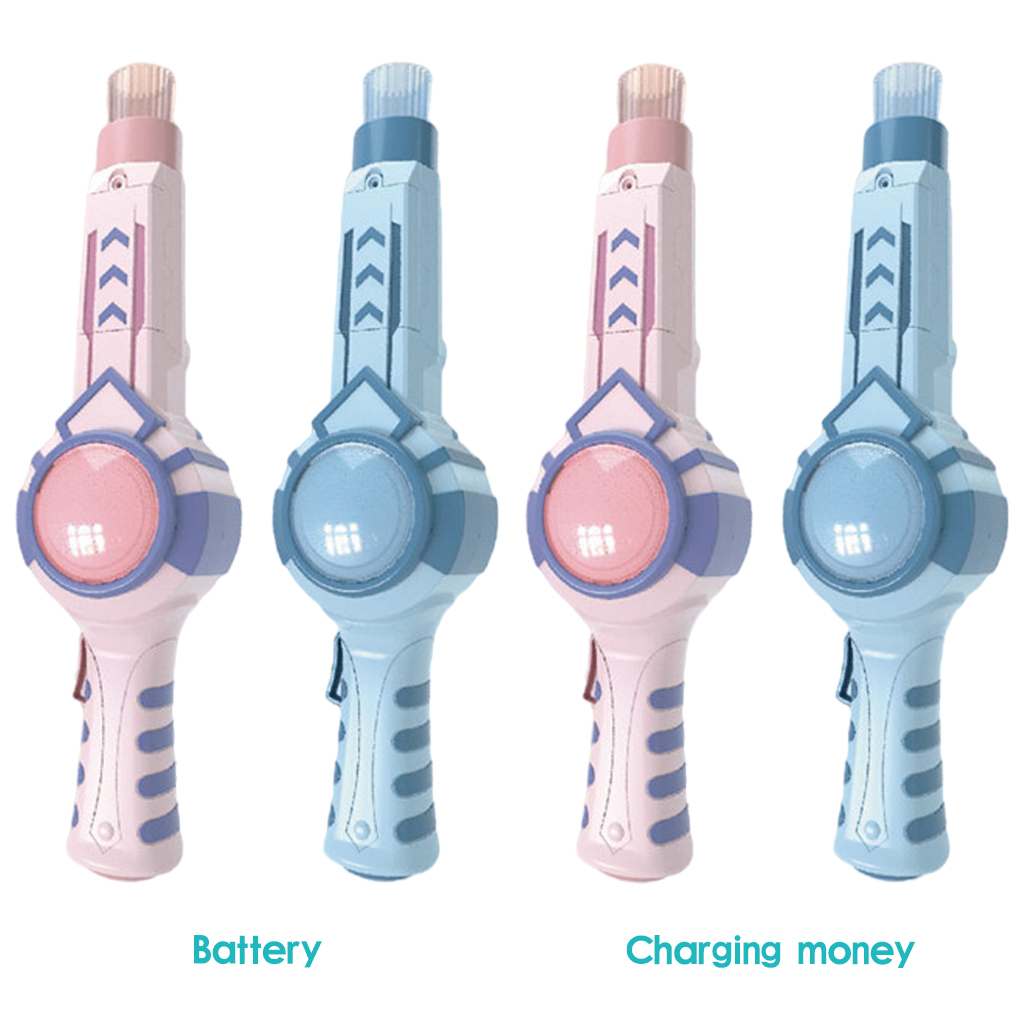Elastic Smog Bubble Maker Electric Bubble Wand Birthday Gift for Children