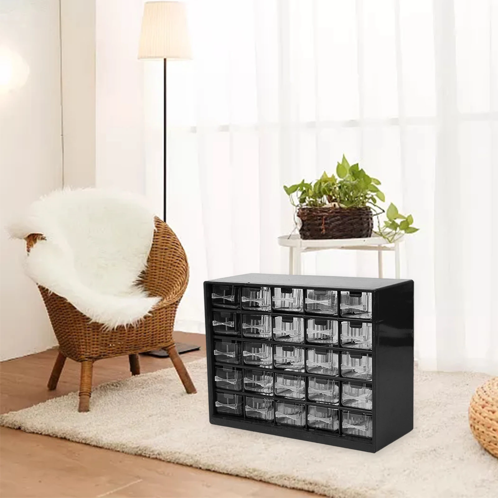 25-Drawer Parts Craft Storage Cabinet Hardware Organizer Cabinet