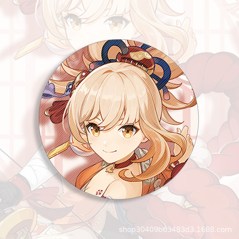58mm Game Genshin Impact Brooch Pin Xiao Kaedehara Ayaka Baal Raiden Shogun Cosplay Badge Accessories For Clothes Backpack Gift 58mm Game Genshin Impact Brooch Pin Xiao Kaedehara Ayaka Baal Raiden Shogun Cosplay Badge Accessories For Clothes Backpack Gift