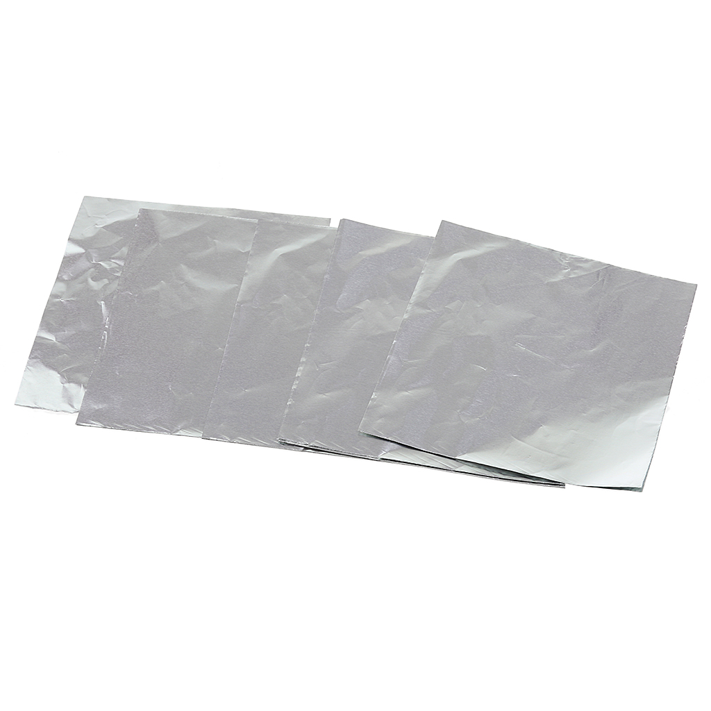 100 Pieces Chocolate Candy Foil Aluminum Foil Wrapper Package 8x8cm