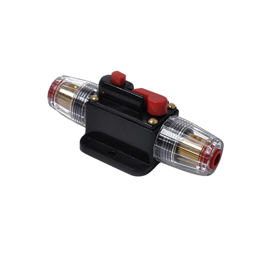 DC 12-48V Inline Circuit Breaker 40A Manual Reset Switch Car Audio Fuse