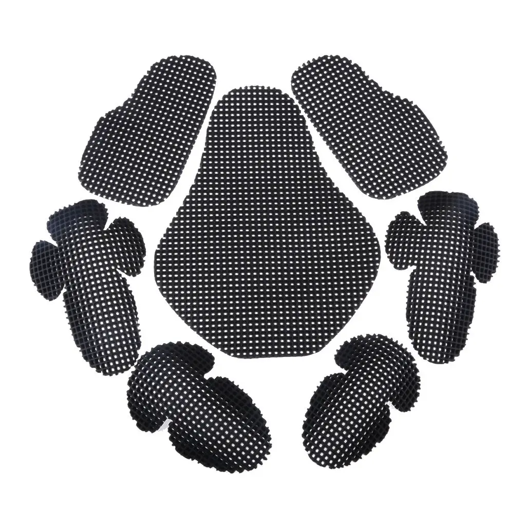 Motorcycle Elbow Back Shoulder Protection Pads Body Protector Racing Protective Gears Black