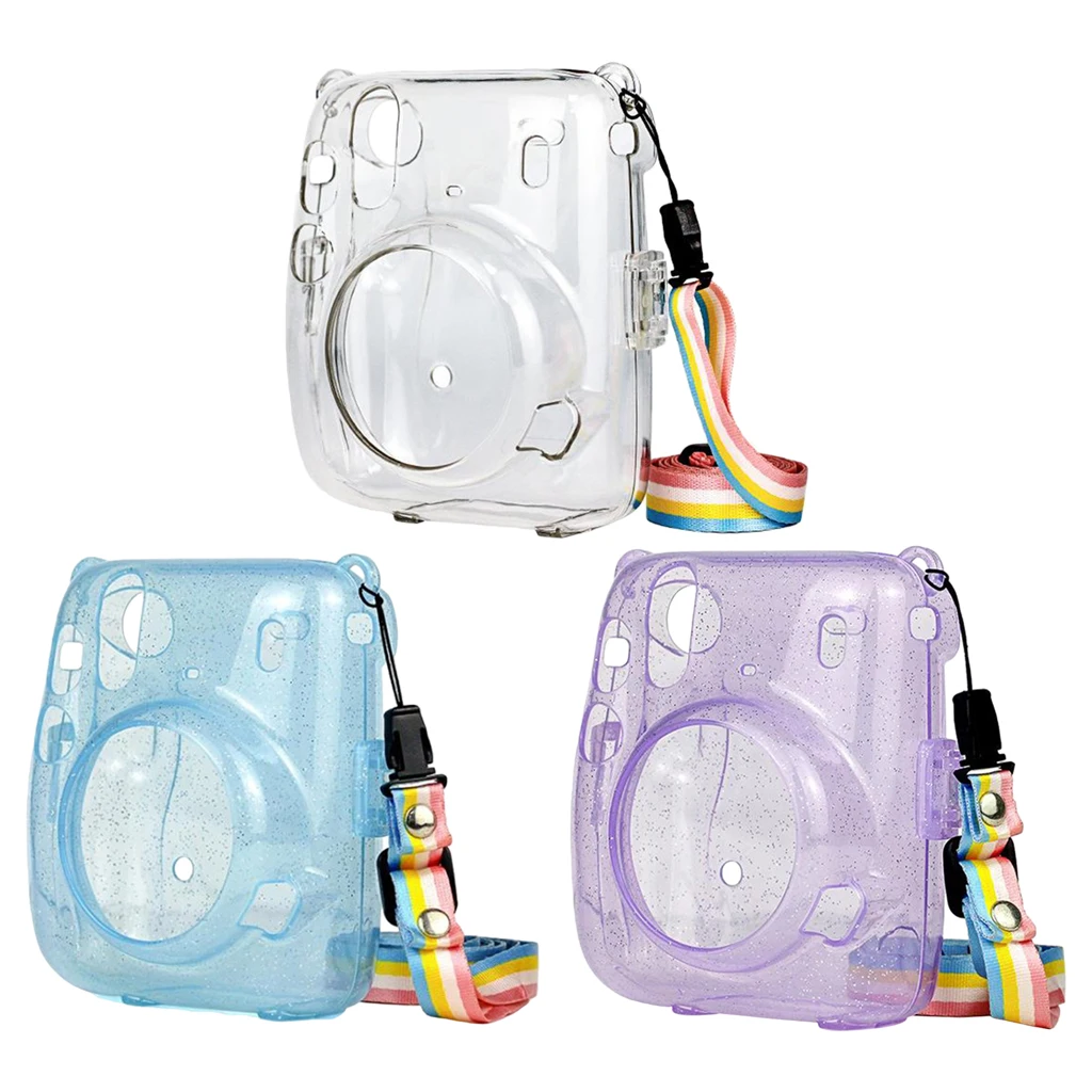 Portable Instant Camera Case Bag Hard Case Protector Cover Strap for Fujifilm Fuji Instax Mini 11 9 Camera