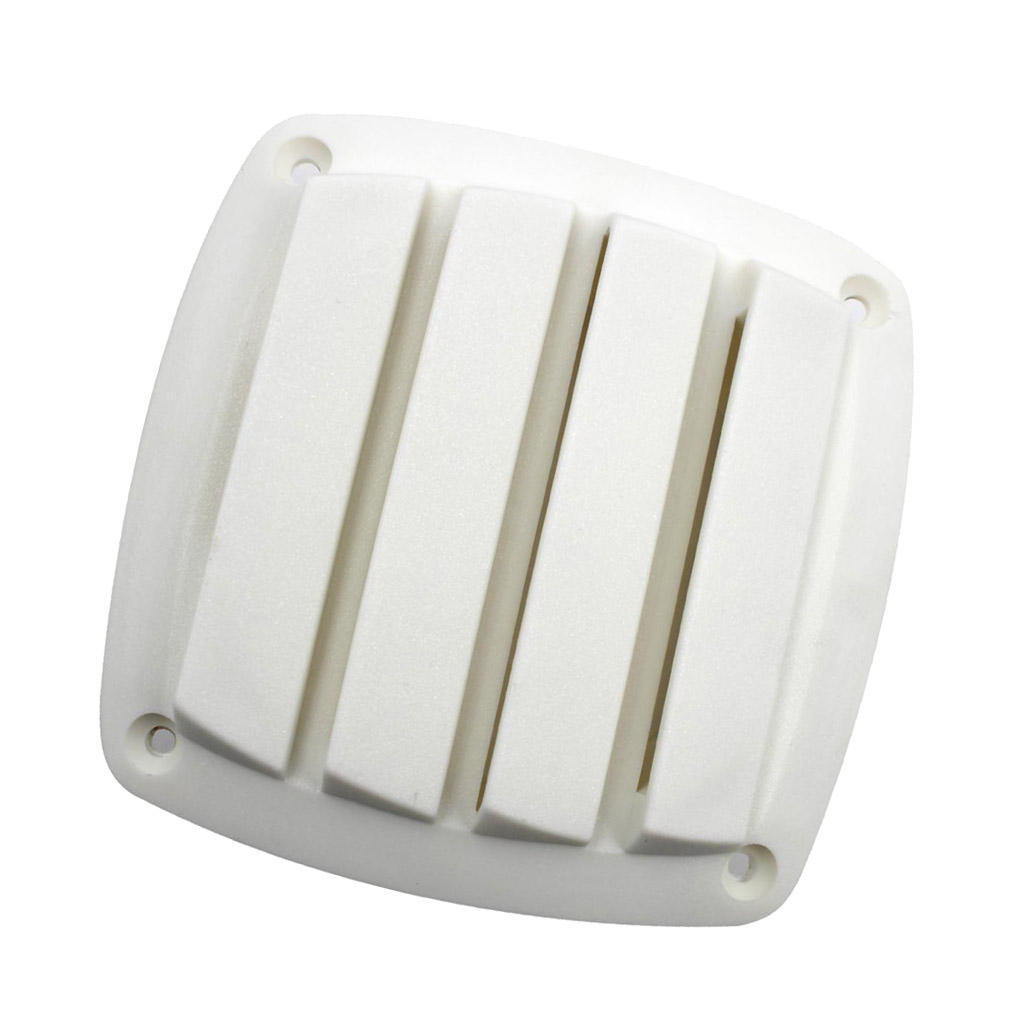 Marine Louvered Vents Round Hose Hull Air Vent Boat Plastic White
