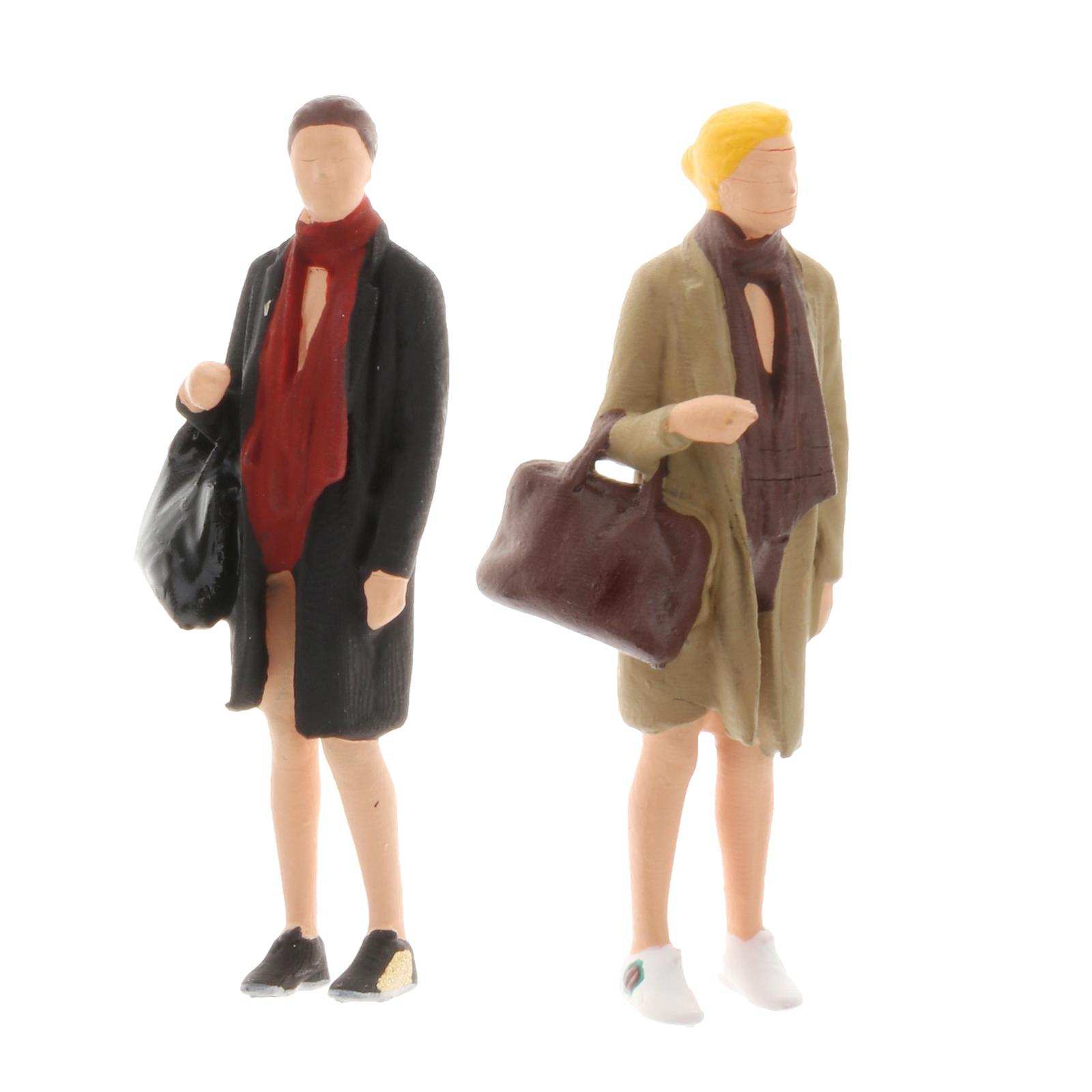 1pc 1:64 Diorama Painted Figure Resin Women Model Doll Park for Fire Wheel Desktop Decoration Accessories