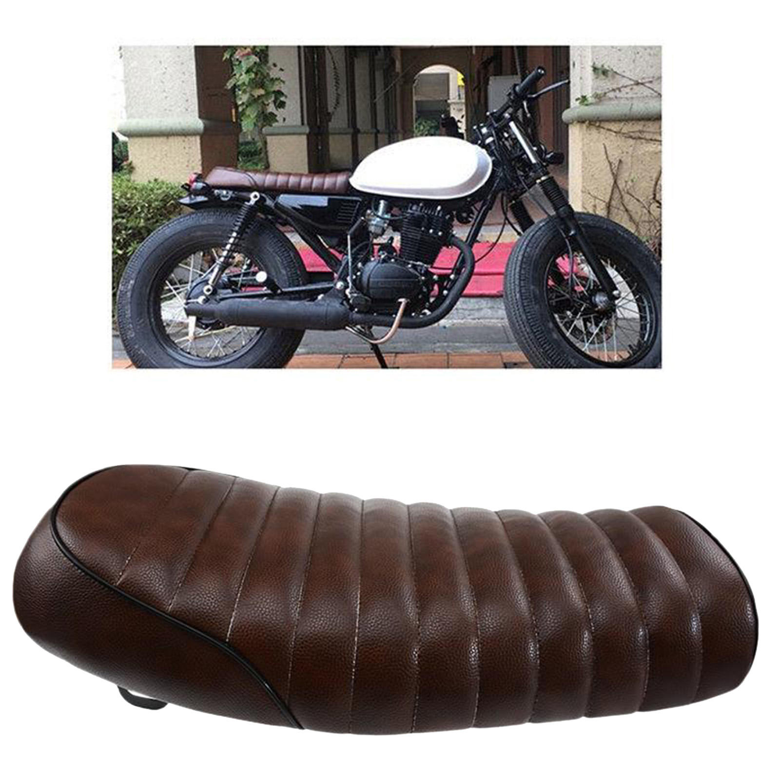 Universal Motorcycle Cafe Racer Seat Custom Flat Seat Cushion for SUZUKI GS GSX X6 TU Series