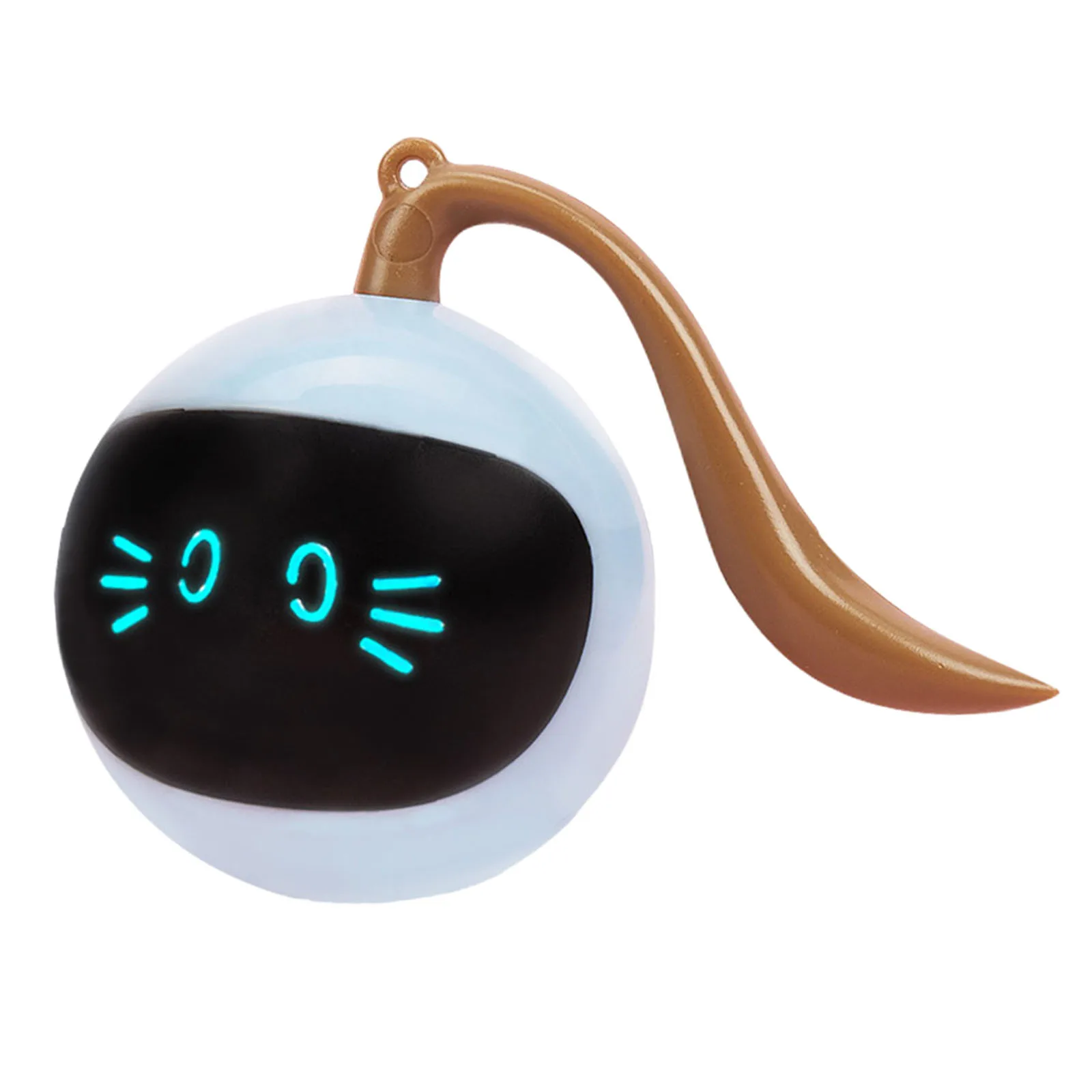 Interactive Cat Toys LED Self Rotating Ball Toys USB Rechargeable Automatic Rolling Ball Toy r Cat Kitty Pet Entertainment Toy