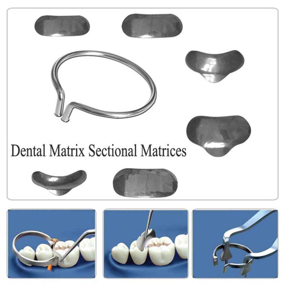 Best of 1 Set Dental Sectional Contoured Matrices Matrix Ring With 40Pcs Delta Wedges Silicon Rubber Elastic Wedges Dentist Tools Lab Reviews & Tips - Image 2