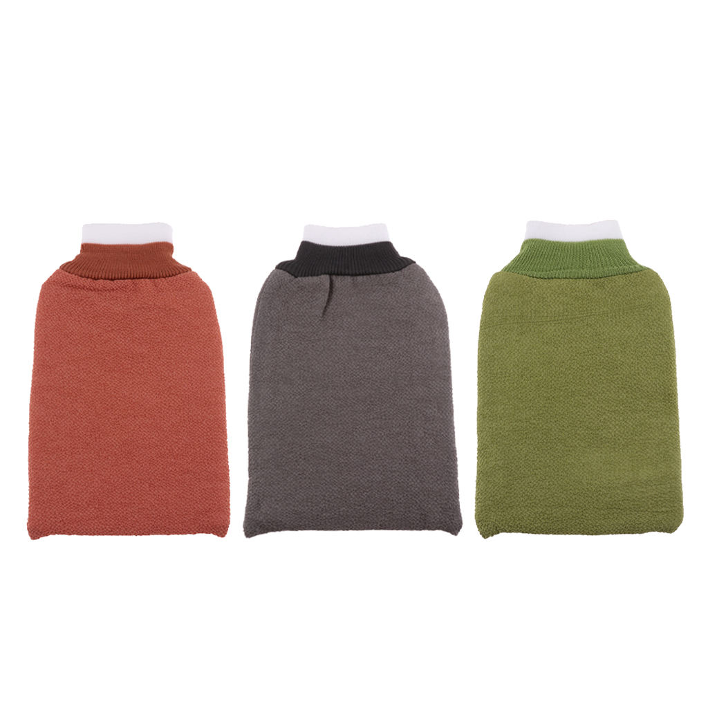 Exfoliating Gloves Shower Scrubbing Bath Mitts Back Scrubber, Suit for Women Men Kids, Deep Cleaning Tool