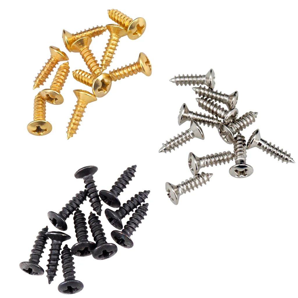 Pack of 50 Pickguard Scratch Plate Mounting Screws for Electric Guitar/ Bass Parts