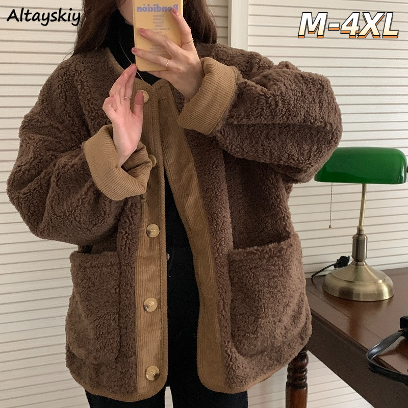 parkas mulheres inverno retro retalhos estilo coreano manga longa outwear moda concurso quente streetwear vintage bf casual ins