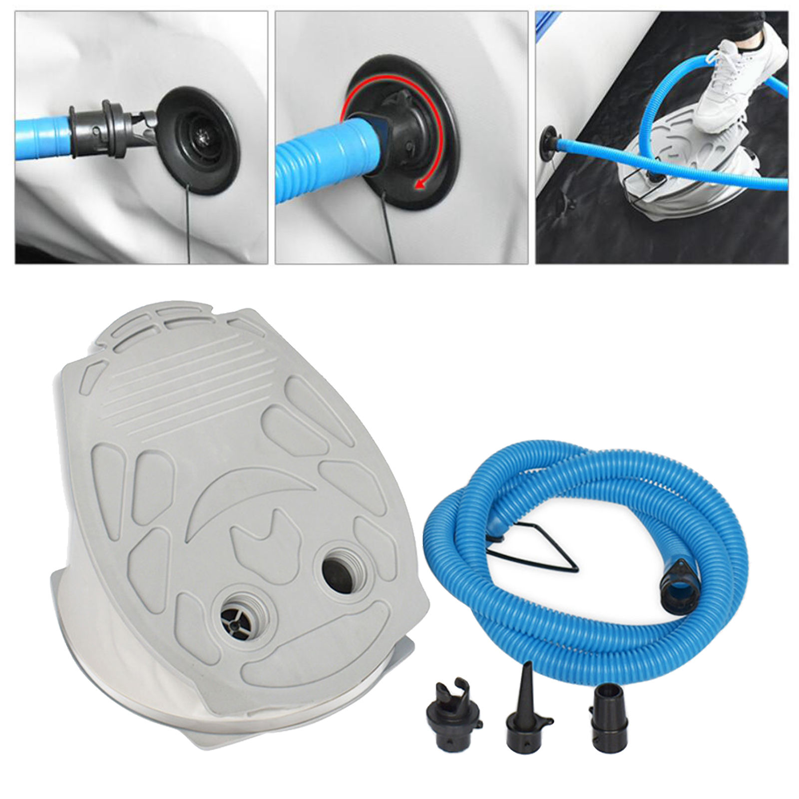 Bellows Foot Air Pump  Inflator for Kayaking Inflatable Boat Pool Toy