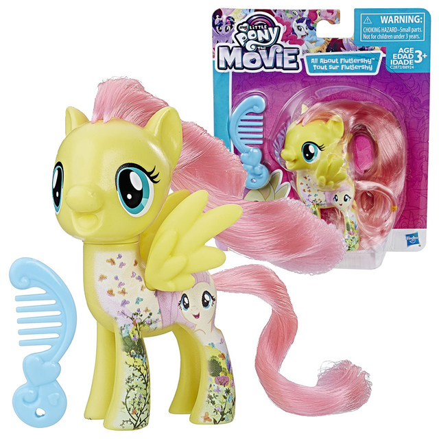 My Little Pony Friendship Magic Anime Figure Toys Rarity Fluttershy Rainbow  Dash Pinkie Pie Kid Toys for Girls Action Model Gift