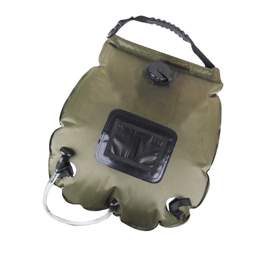 Outdoor 20L Solar Self-heating Camping Shower Bag Pvc Portable Water Pipe
