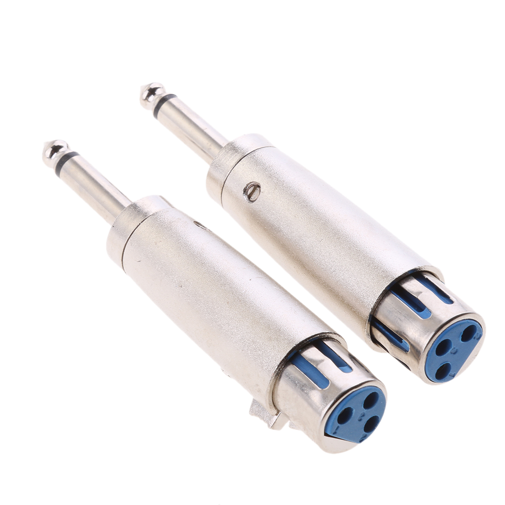 3 Pin XLR Female Connector to 6.3mm Male Connector Adapter A