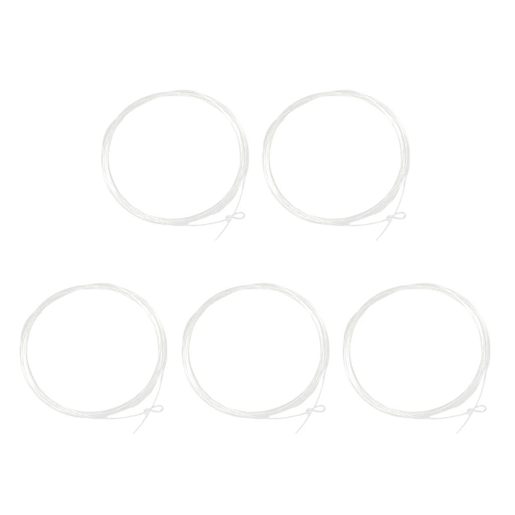 5 Pcs Nylon Fly Fishing Tapered Leader With Loop Fly Fishing Leader Line