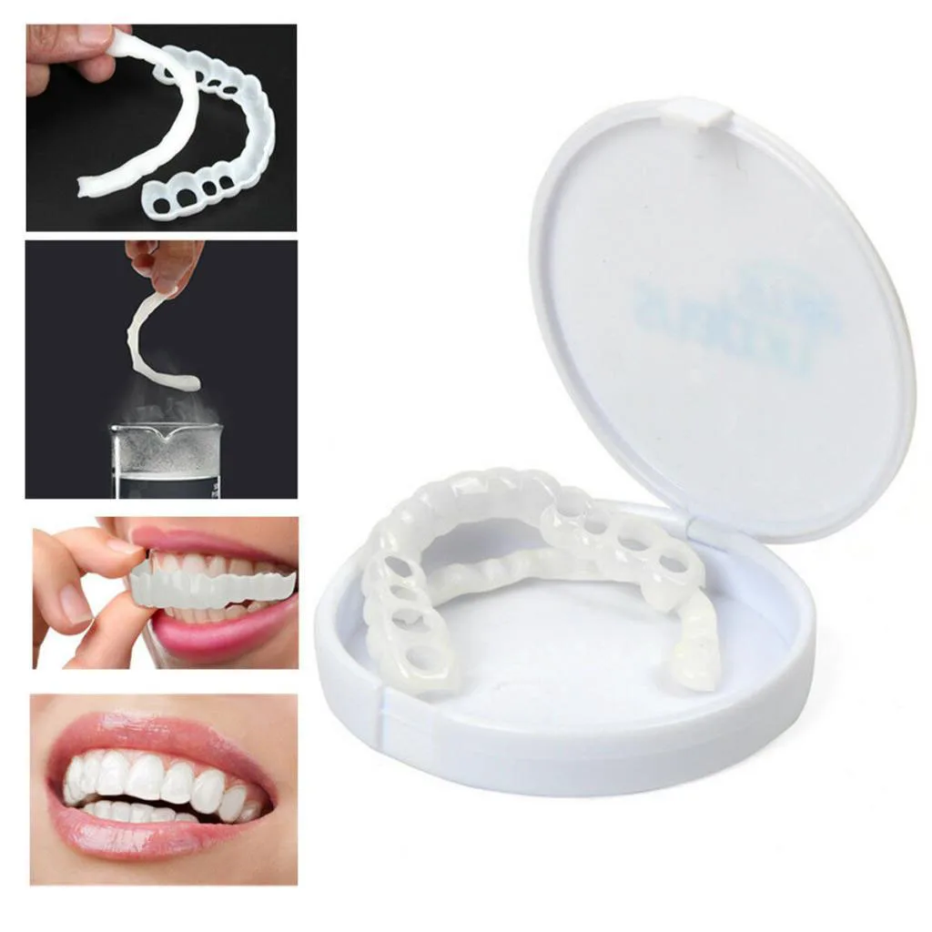 Instant  Whitening Teeth Veneers  Oral Care Upper&Lower Sets