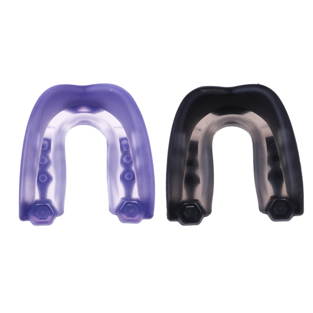 2 Pieces Adults Youth Mouth Guard Gum Shield Boxing Football Teeth Protector