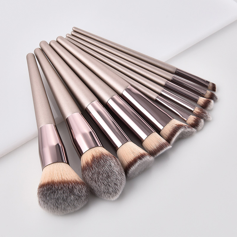 Best of Hot Champagne Makeup Brushes Set For Women Cosmetic Foundation Powder Blush Eyeshadow Kabuki Blending Make Up Brush Beauty Tools Reviews & Tips