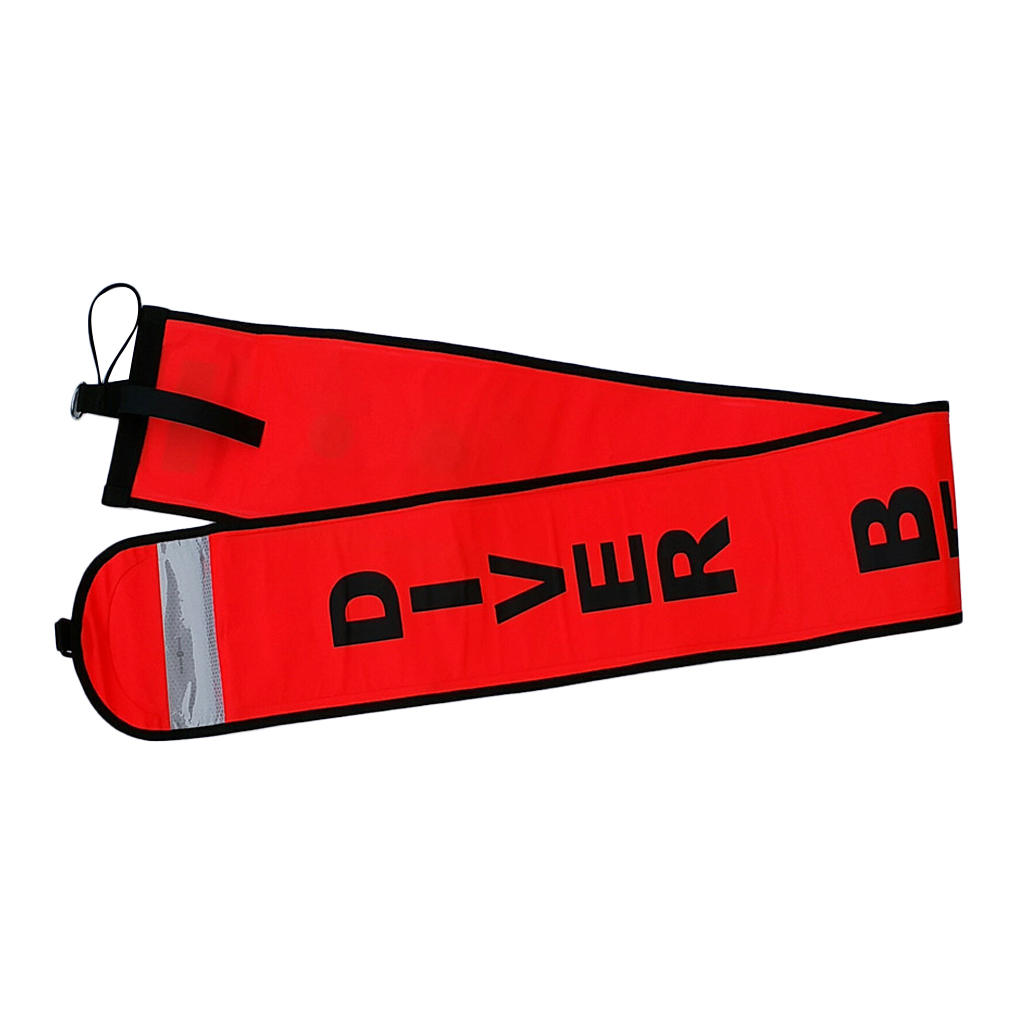 Scuba Diving Safety Sausage Surface Marker Buoy SMB Signal Tube Gear - High Visibility - Compact & Portable - 152x17.8cm