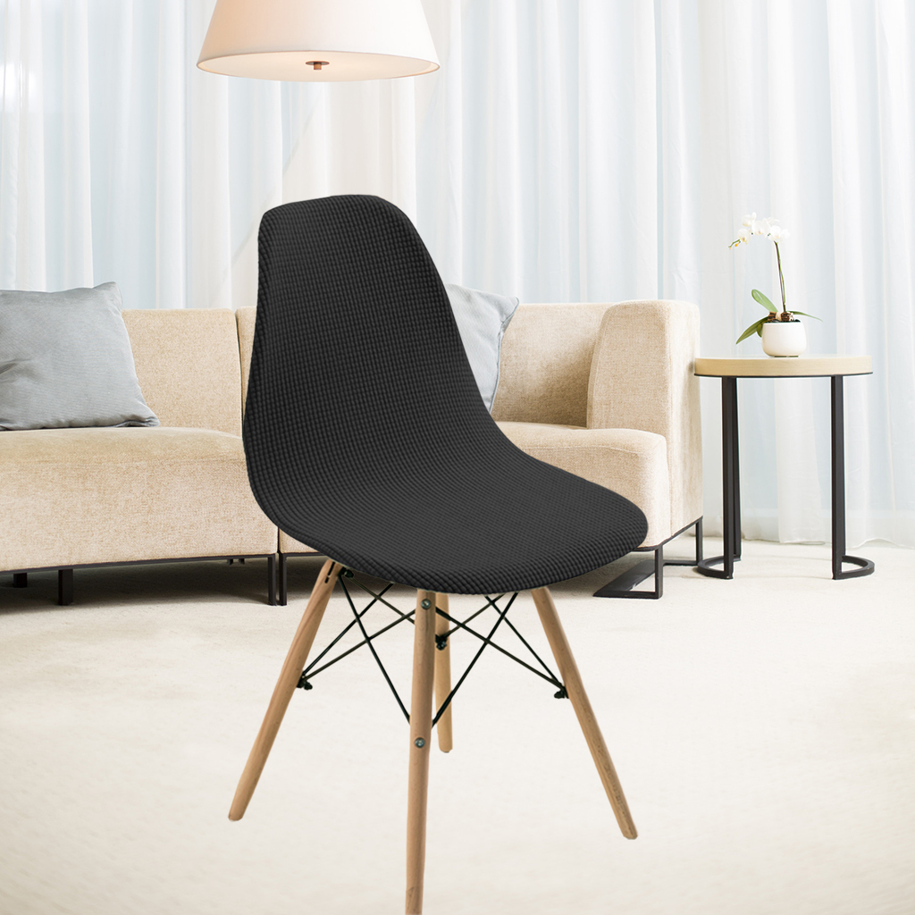 Shell Chair Seat Cover Washable Modern Home Living Room Slipcover Soft