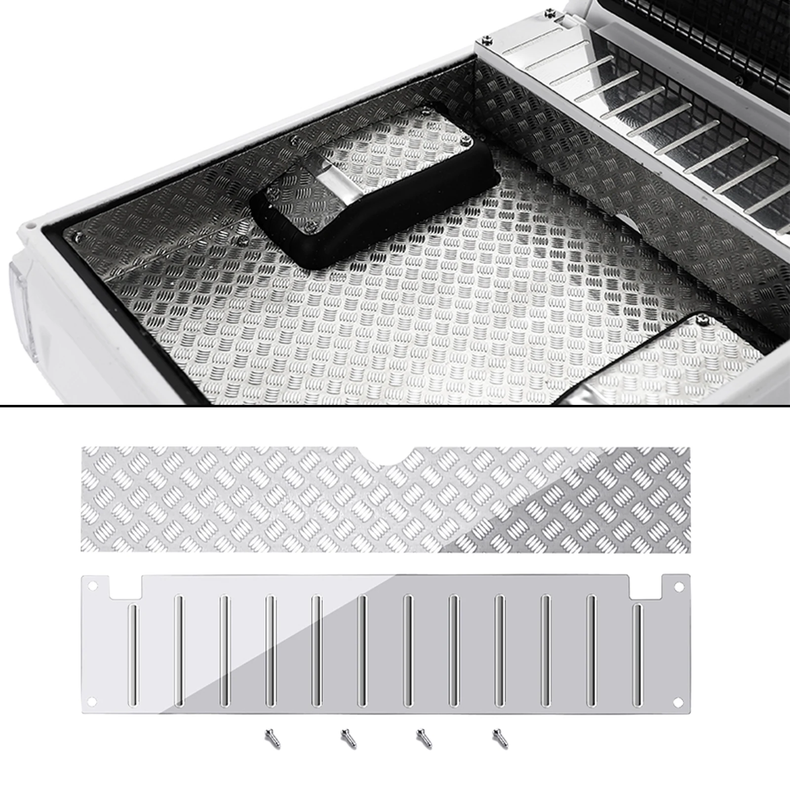 Metal Tool Box Decorative Sheet Plates Fits WPL C14 C24 RC Crawler Car Parts