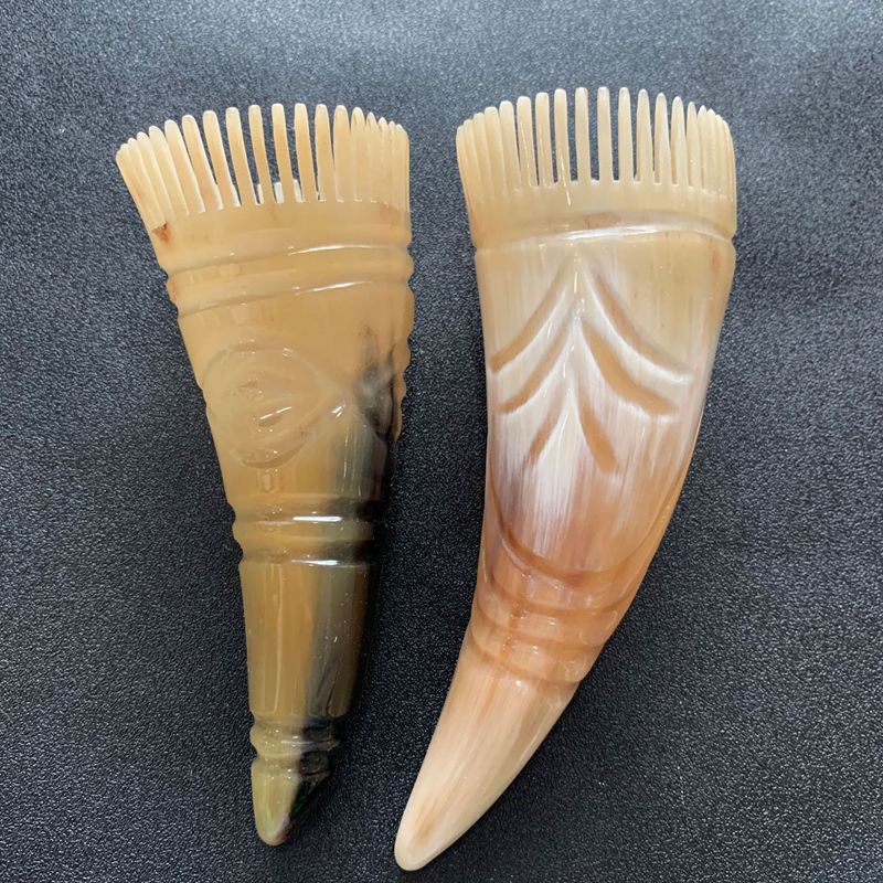 Best of Natural Yak Horn Comb Head Meridian Scraping Scalp Massage Brush Acupuncture Spa Therapy Gua Sha Massage Relax Tool Anti-Static Reviews & Tips