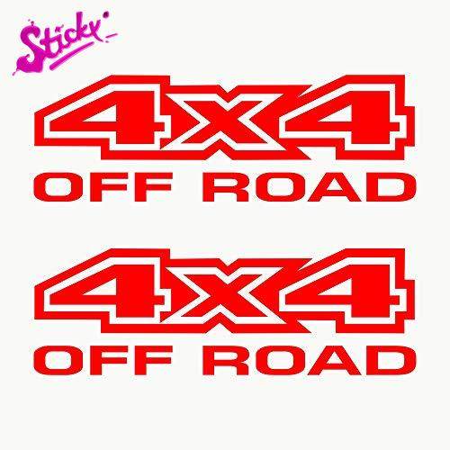 Sticky Pegatinas 4x4 Off Road 4 Wheel Drive Todoterreno Pack 2 Unidades  Para Coche Car Sticker Decal Decor - Car Stickers - AliExpress