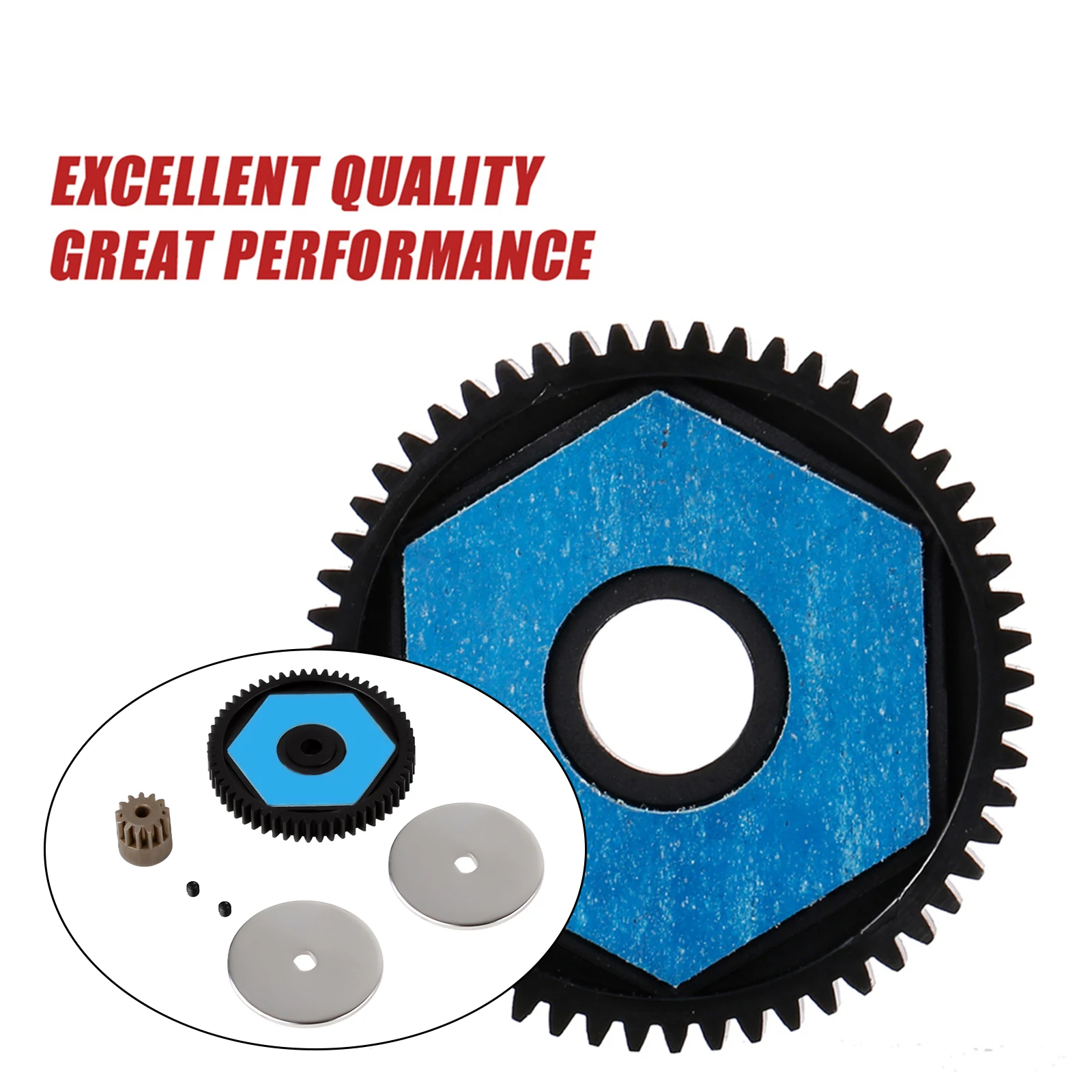 AX31027 56T Spur Gear 13T Motor Gear for Axial SCX10II 1/10 RC Car Repair Accessories