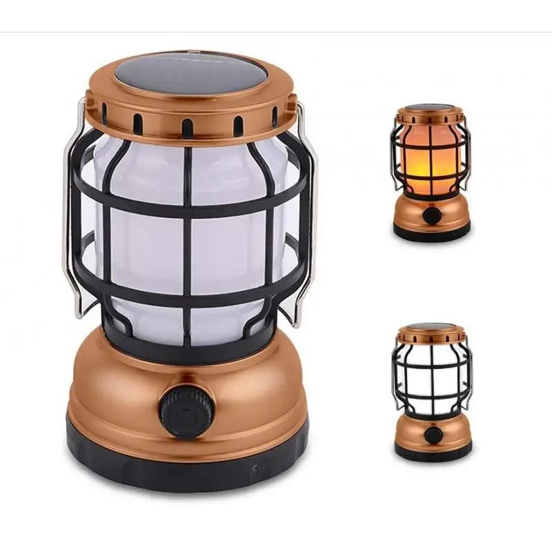 Portable Solar Outdoor Camping Lantern USB Rechargeable Patio ing Lamp