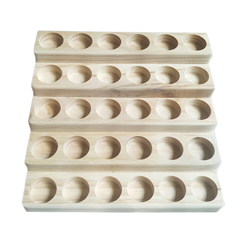 5 Tier Wooden Essential Oils Storage, Organizer Display Stands Rack Holder for