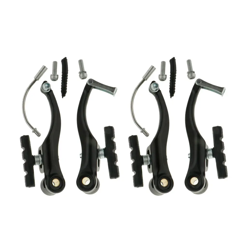 2Pc Bikes V Brakes Set Included Rubber Boot/Adjusting /Pad Bikes Fitting