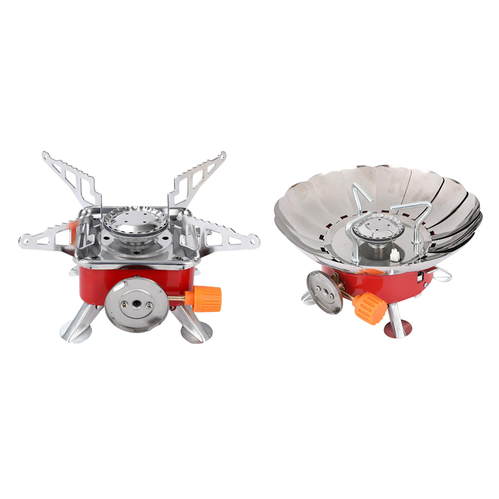 Lightweight Camping Gas Stove Foldable Butane Burner 2.8KW Travel Stove