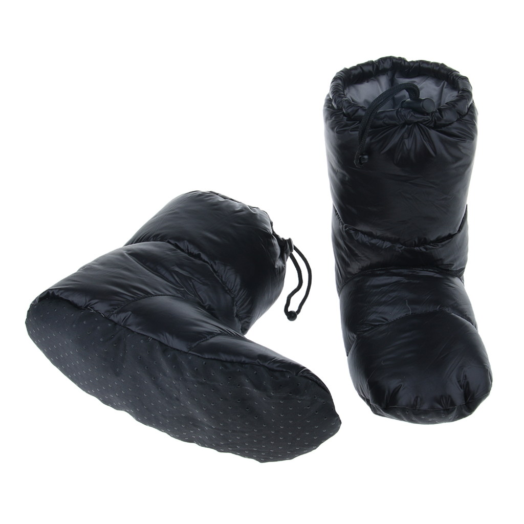 White Goose Down Slippers Winter Warm slippers Outdoor Camping Boots Shoe Covers