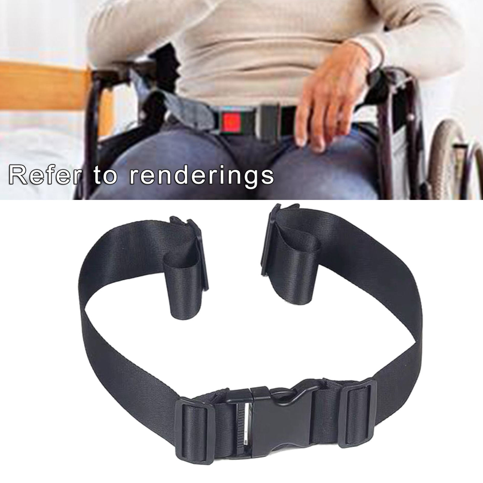 Wheelchair Seat Belt Medical Wheelchair Safety Sturdy Harness Straps With Easy Release Buckle For Patient Elderly