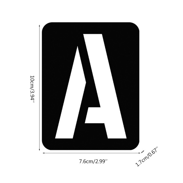 Letter Template Drafting Stencils Letters Crafts Painting Mold Number The  Pet Alphabet - AliExpress