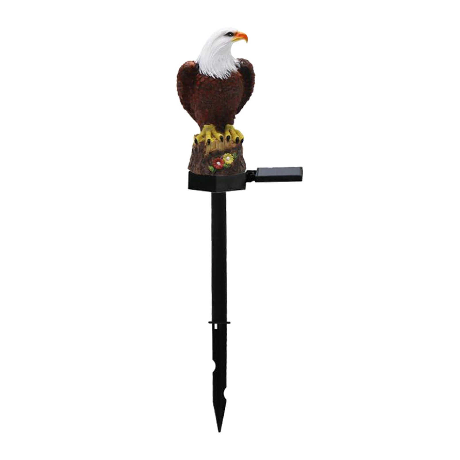 Decorative Eagle Figurine Solar LED Garden Stake Lights Path Decoration, Energy Saving