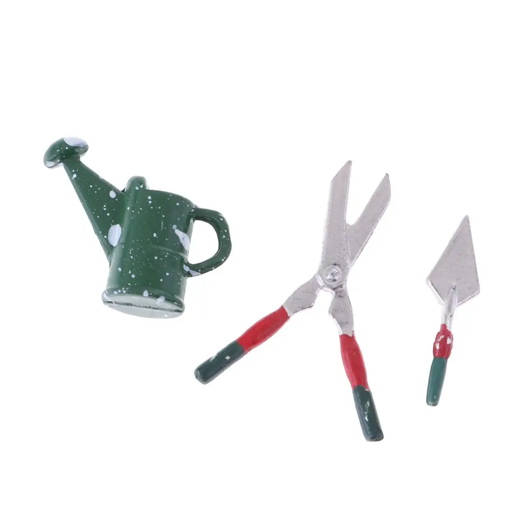 1:12 Dollhouse Miniature Accessories Gardening Tools Kit