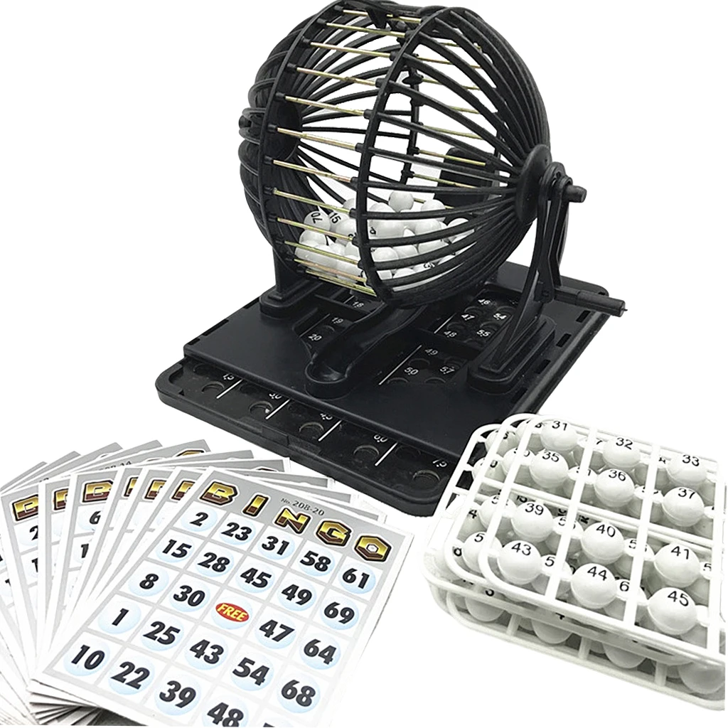 Reusable Bingo Neo Bingo Lotto Machine for Friend Home Party Entertainment Puzzle Game Family Group