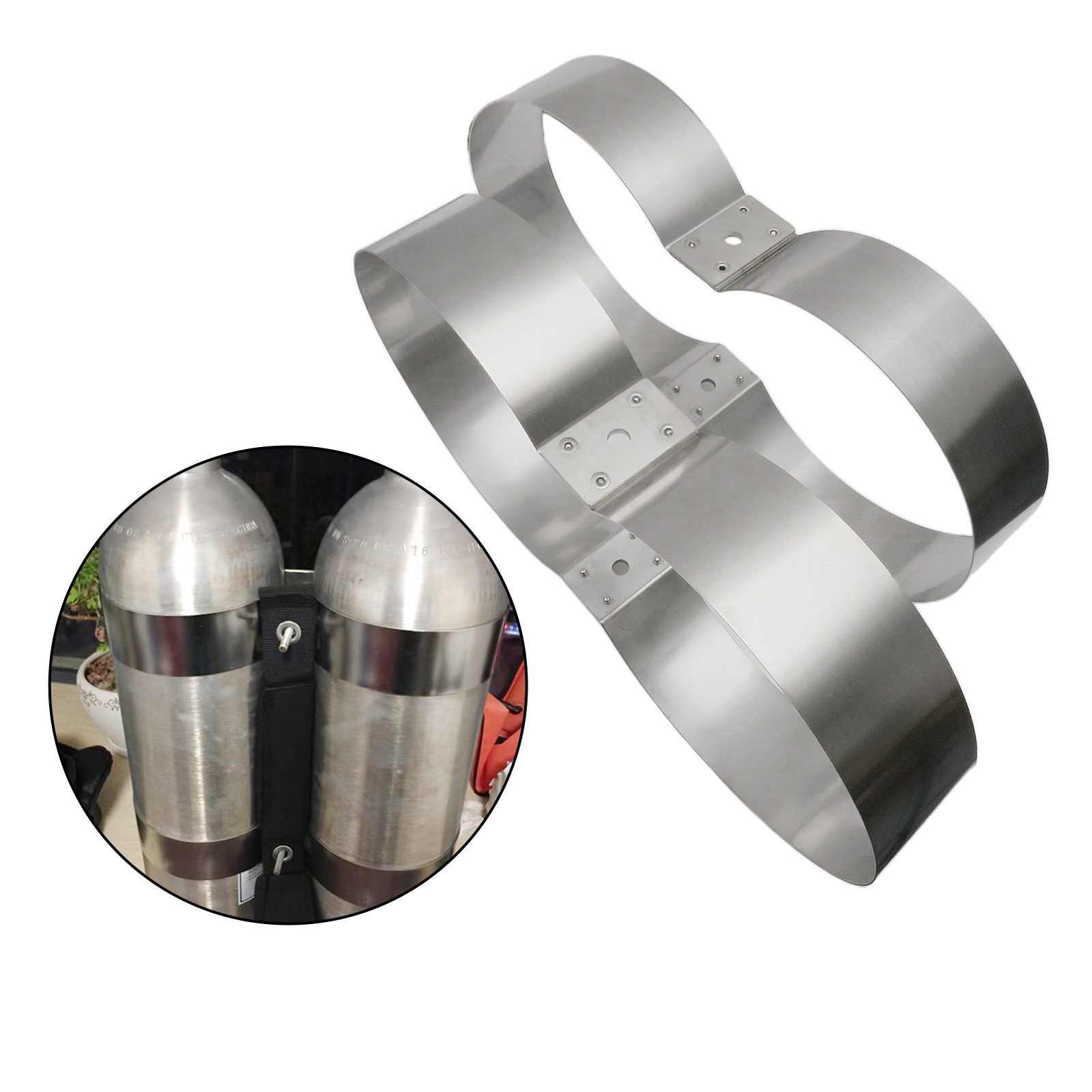 Durable 12L Diving Tank Band Carry Bottle Retainer Snorkeling Keeper Loops