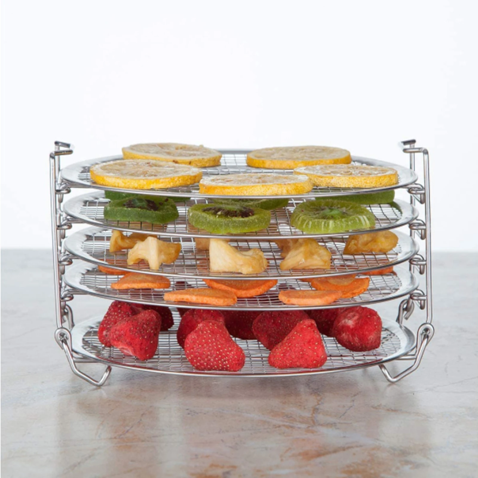 5 Stackable Layer Dehydrator Rack Stand for Pressure Cooker Air Fryer Easy to Use and Dishwasher Safe