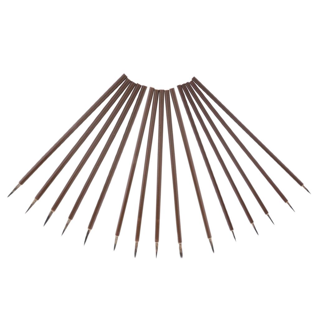 5Pcs Art Mini Liner Detail Paint Brushes, Handmade Performance Painting Small Details for Oil, Acrylic, and Watercolors