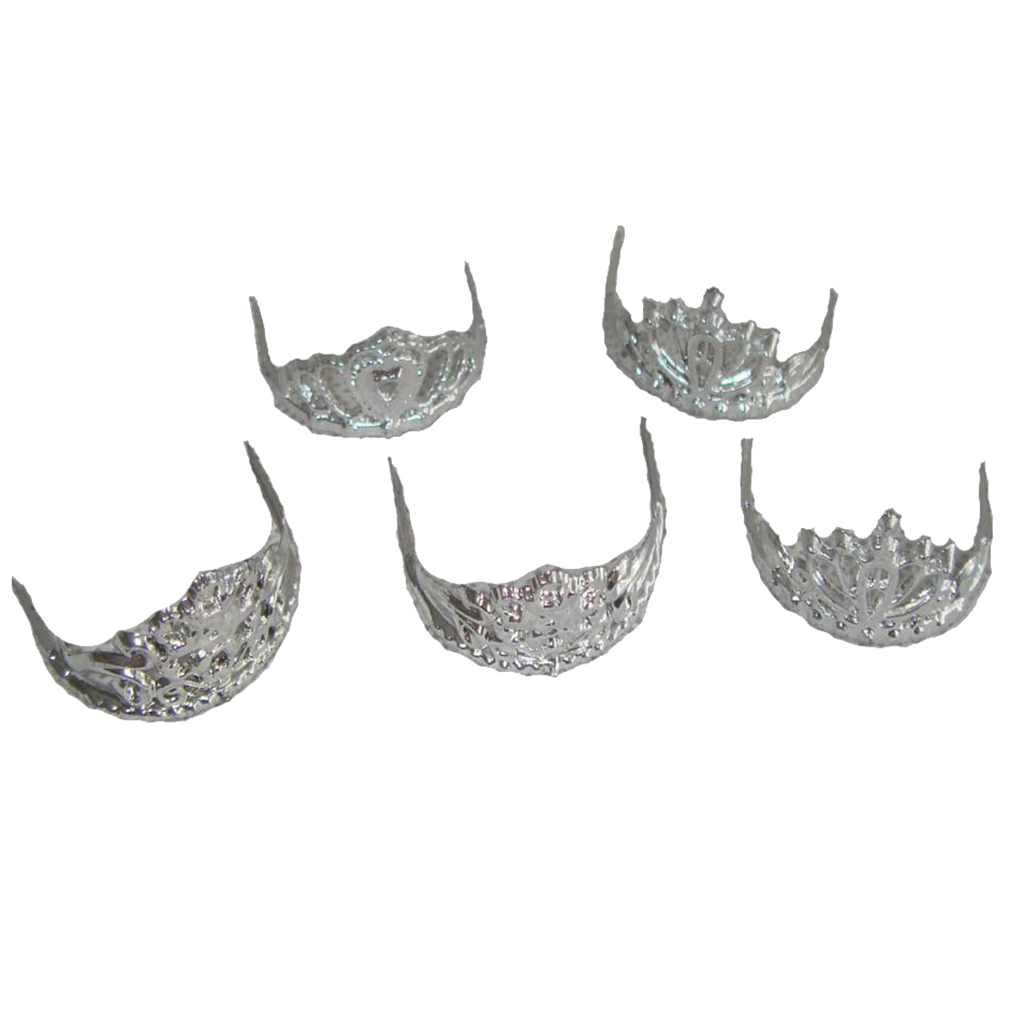 Cute 5pcs Mix Pattern Crown for   Girl Dolls Random Style Dolls Jewelry Clothing Dress Up Fancy Party Dolls Accessories