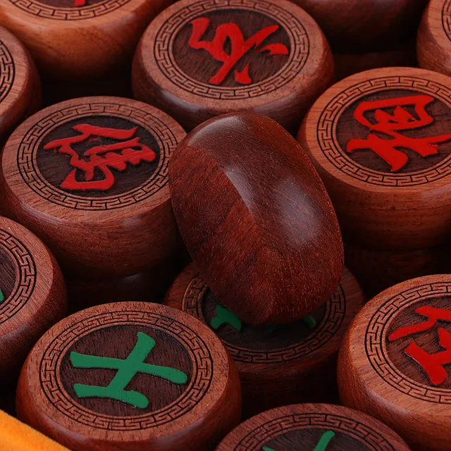High-end Rosewood Chinese Chess Set Traditional Xiangqi Classic Board Game  with PU Wrapped Case for 2 Players - AliExpress