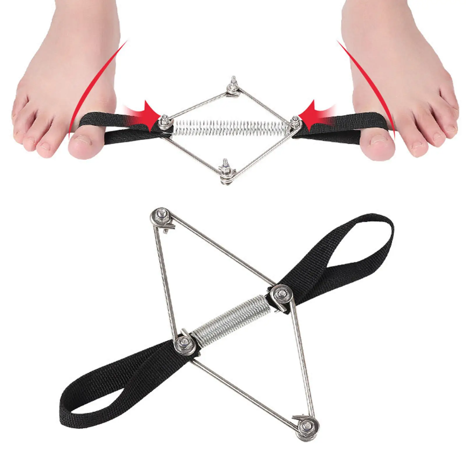 Bunion Corrector Nylon Steel Elastic Toe Exerciser Toe Stretcher for Hammer Toes Big Toe Joint Toe Alignment Foot Care